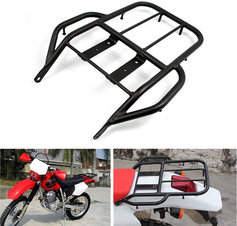 AW AUTO WORLD COPART Motorcycle Rear Luggage Rack for Honda XR250 XR400 1996-2004,Black - Image 1